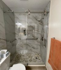 Olexis Single Slider Frameless Shower Door