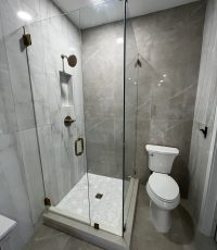 90 Degree Frameless Shower Door