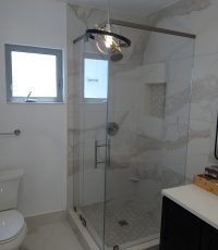 90 Degree Frameless Shower Door
