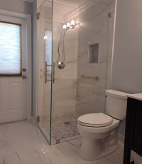 90 Degree Frameless Shower Door