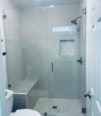 Inline Shower Door & Panel Frameless Shower Door
